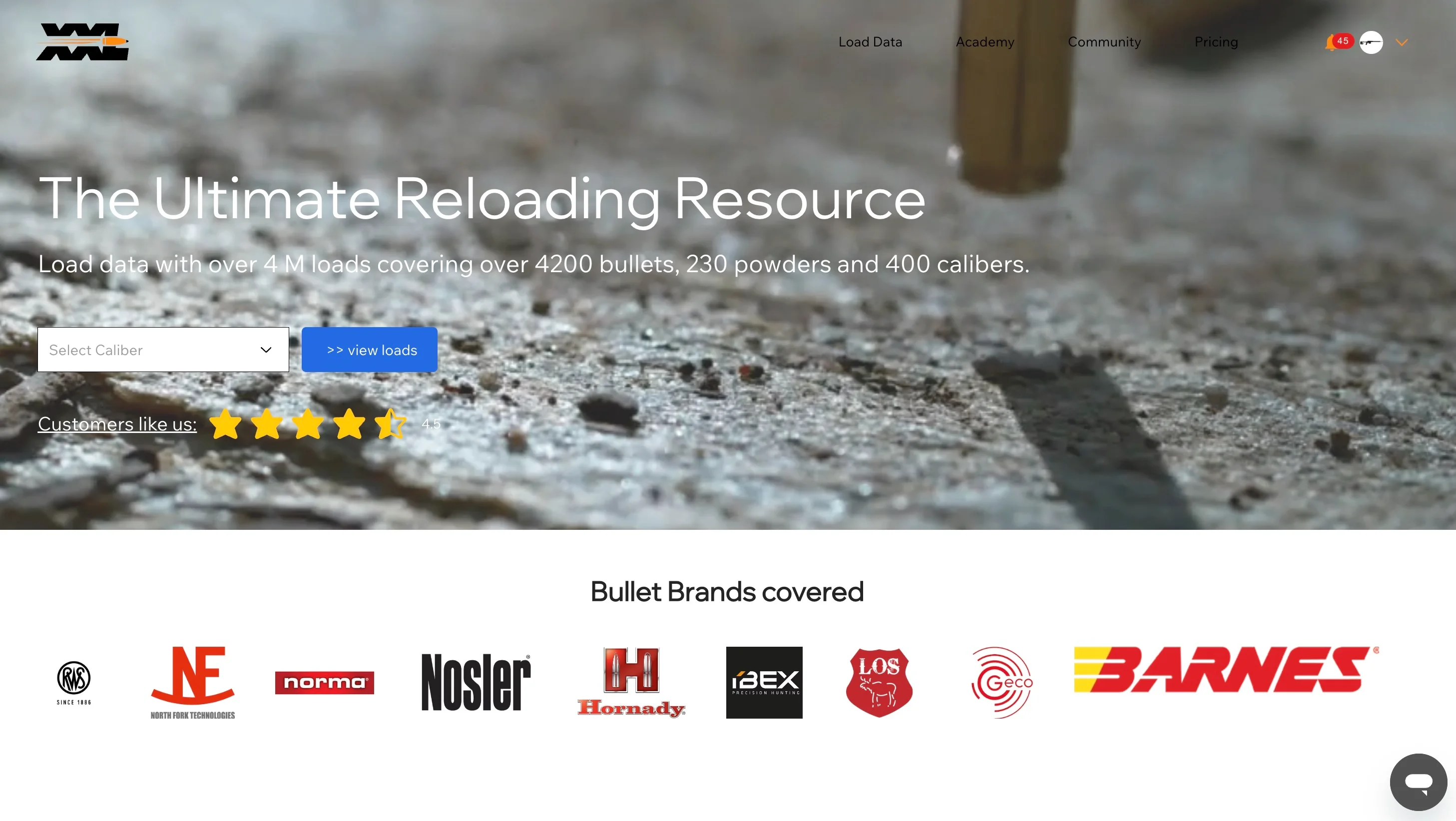 xxlreloading.com – reloading data resource logo