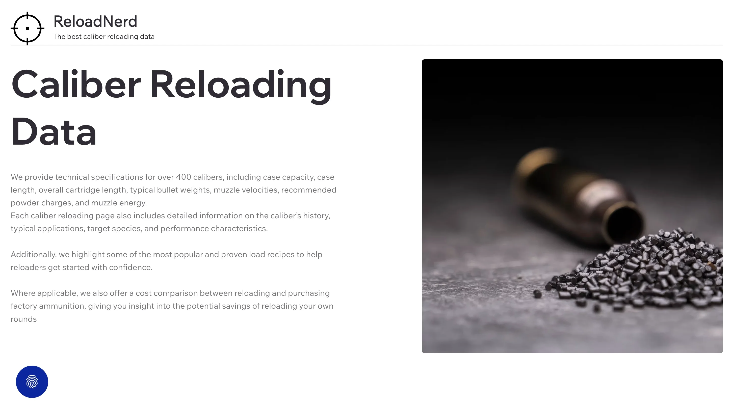 reloadnerd.com – reloading data resource logo